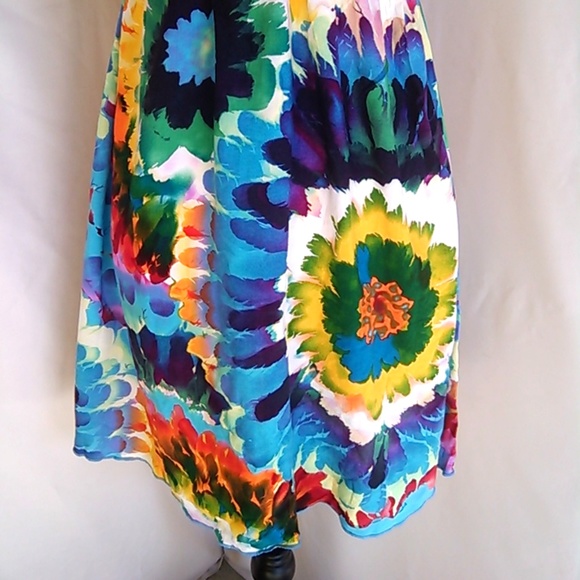 ❤️ Forever 21 Tie Dye Print Plunge Dress 2/$15 - Picture 6 of 9